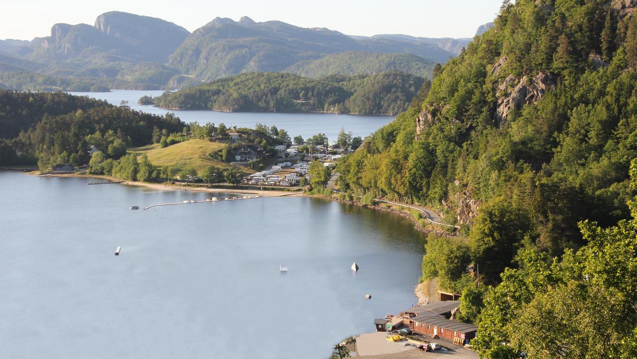 Egenes Camping Hotel Flekkefjord Exterior foto