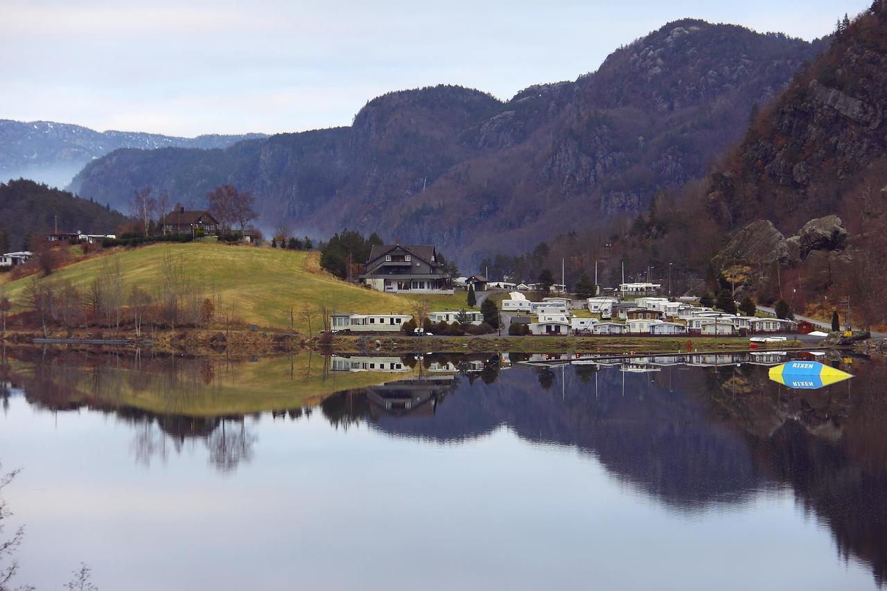 Egenes Camping Hotel Flekkefjord Exterior foto