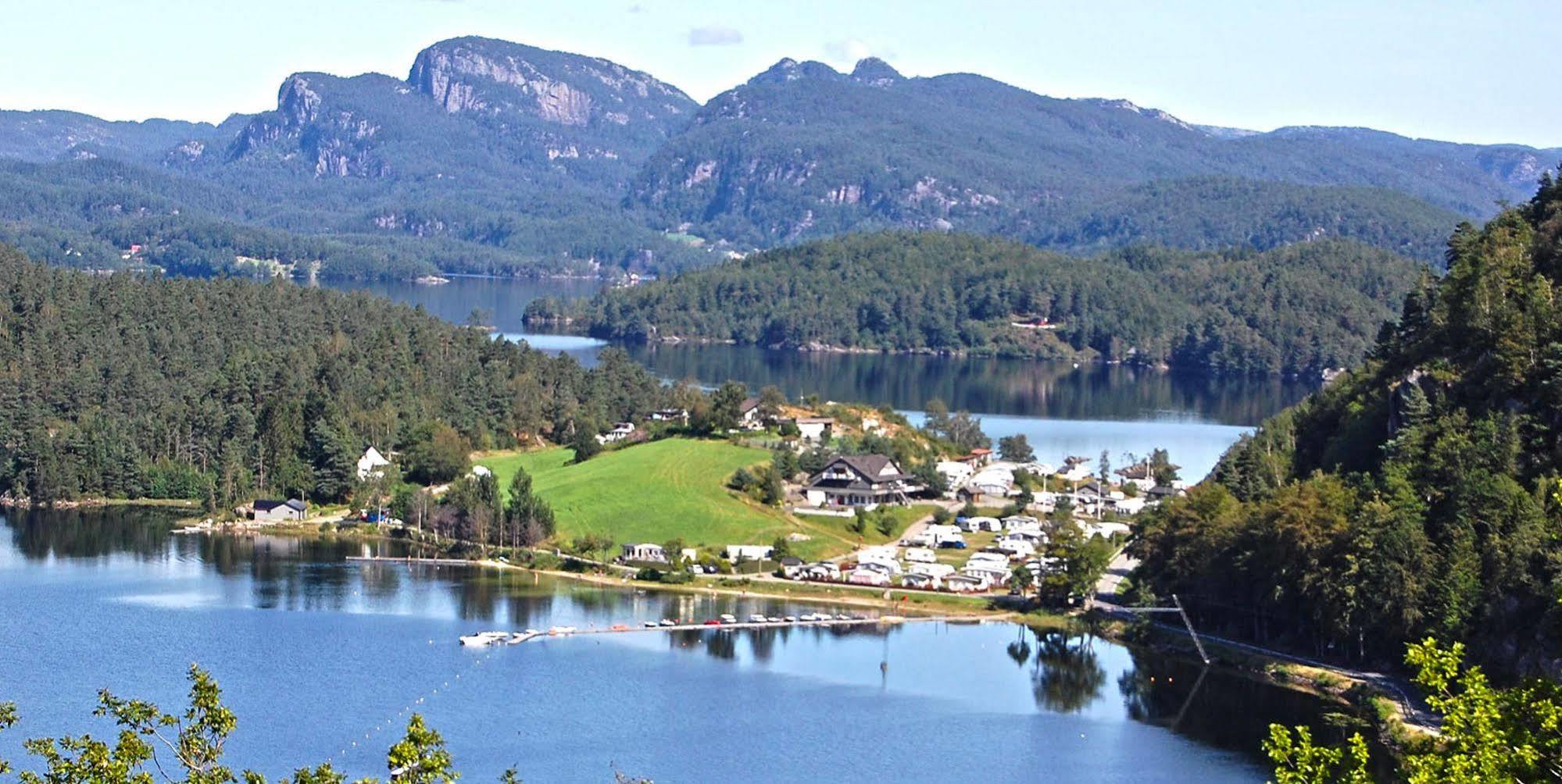 Egenes Camping Hotel Flekkefjord Exterior foto